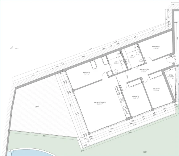 Apartamento T3 para Venda em São Martinho do Porto Planta 1