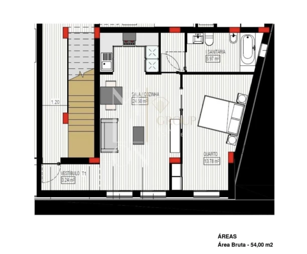 Apartamento T1 para Venda em Ponta Delgada (São Pedro) Foto 22