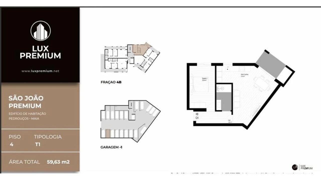 Apartamento T1 para Venda em Pedrouços Foto 6