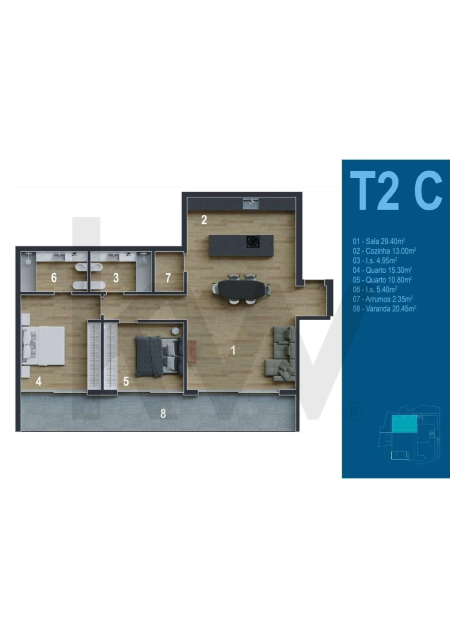 Apartamento T2 para Venda em Funchal (Santa Maria Maior) Foto 8