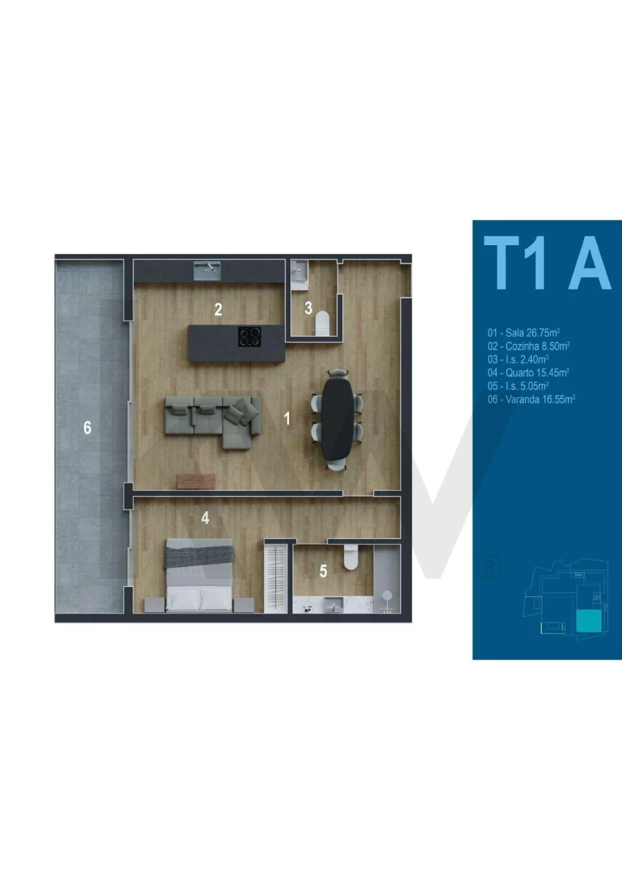 Apartamento T1 para Venda em Funchal (Santa Maria Maior) Foto 8