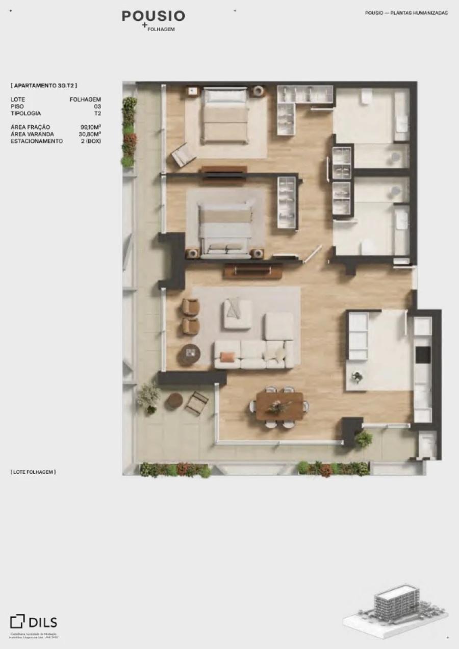 Apartamento T2 para Venda em Ramalde Planta 1