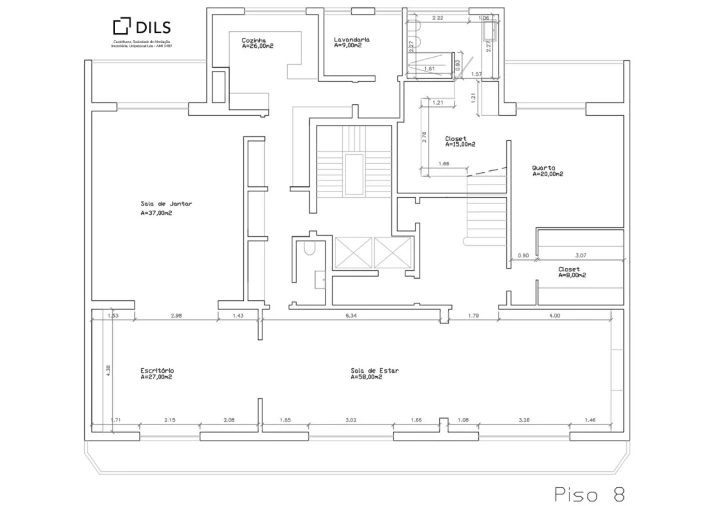 Apartamento T7 para Venda em Avenidas Novas Planta 1