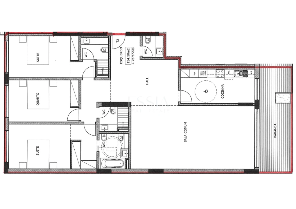 Apartamento T3 para Venda em Ramalde Foto 12