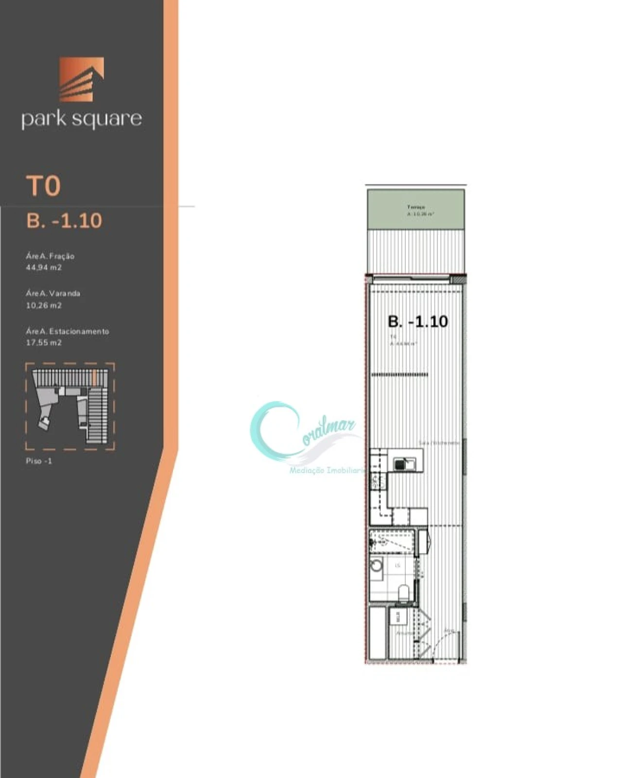 Apartamento T1 para Venda em Mafamude e Vilar do Paraíso Foto 23
