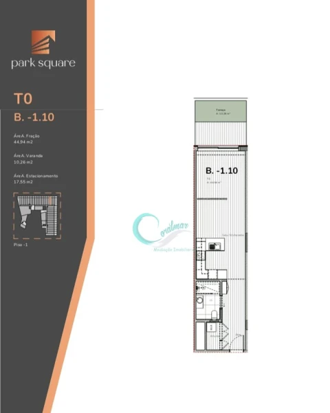 Apartamento T1 para Venda em Mafamude e Vilar do Paraíso