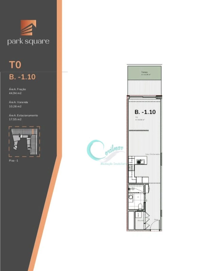 Apartamento T1 para Venda em Mafamude e Vilar do Paraíso Foto 23