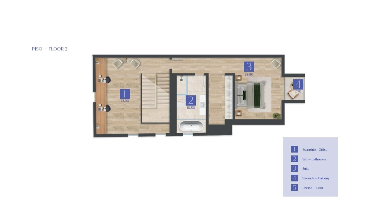 Moradia T3 para Venda em Cascais e Estoril Planta 2