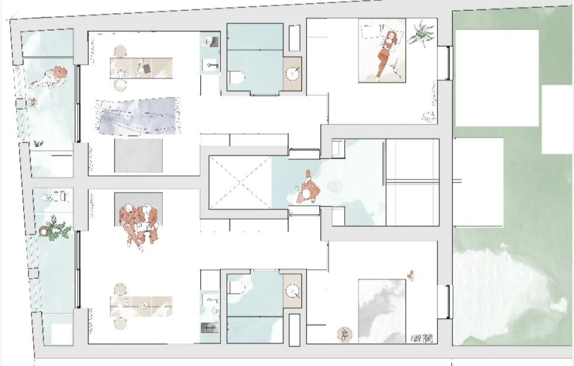 Apartamento T1 para Venda em Santa Marinha e São Pedro da Afurada Planta 2