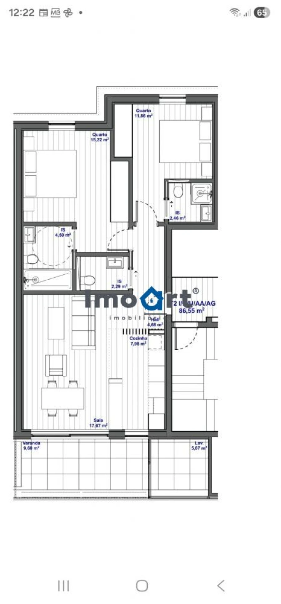 Apartamento T2 para Venda em Fânzeres e São Pedro da Cova Foto 9