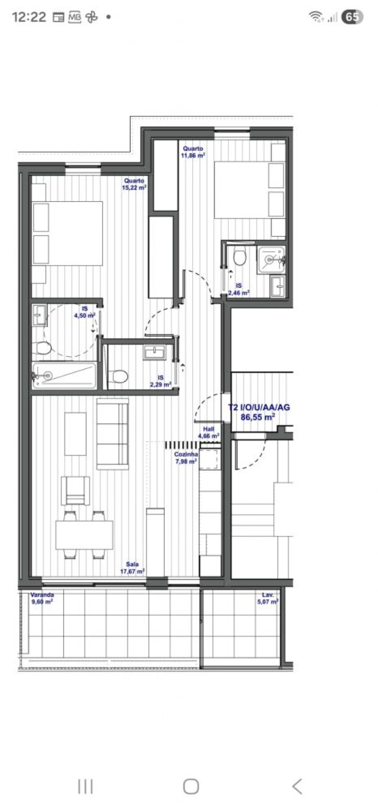 Apartamento T2 para Venda em Fânzeres e São Pedro da Cova Foto 10