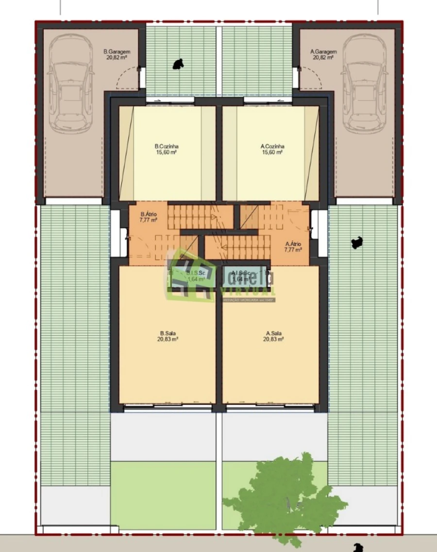 Moradia T3 para Venda em Quinta do Conde Planta 1