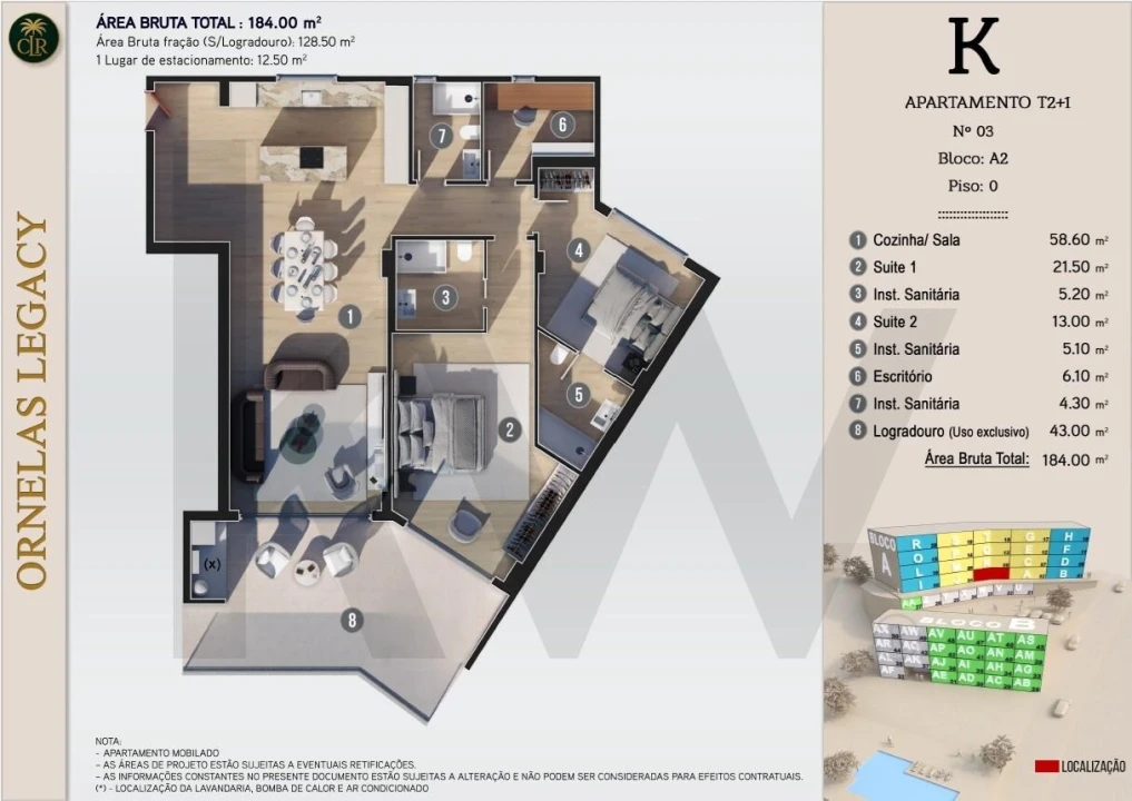 Apartamento T2 para Venda em Arco da Calheta Foto 23