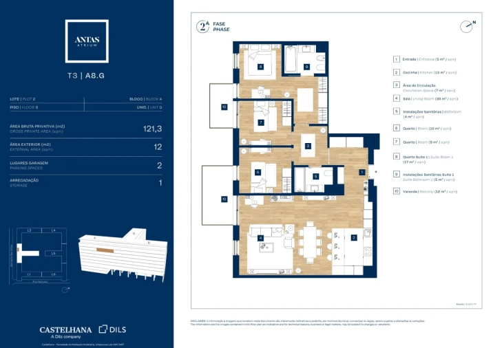 Apartamento T3 para Venda em Campanhã Planta 1