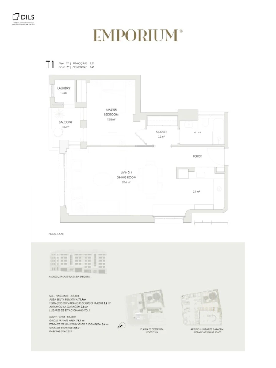 Apartamento T1 para Venda em Cedofeita, Santo Ildefonso, Sé, Miragaia, São Nicolau e Vitória Planta 1