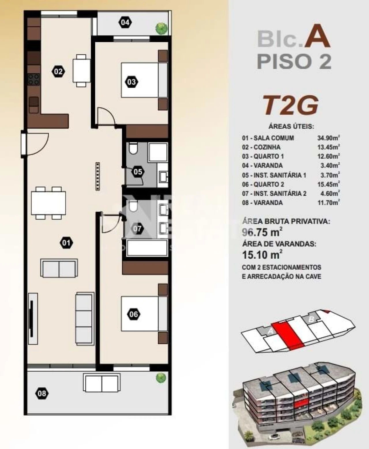 Apartamento T2 para Venda em Camara de Lobos Foto 18