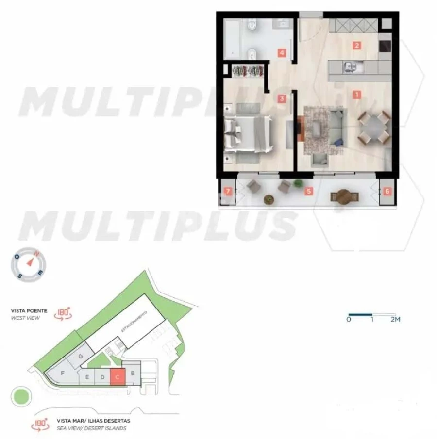 Apartamento T1 para Venda em Caniço Foto 24