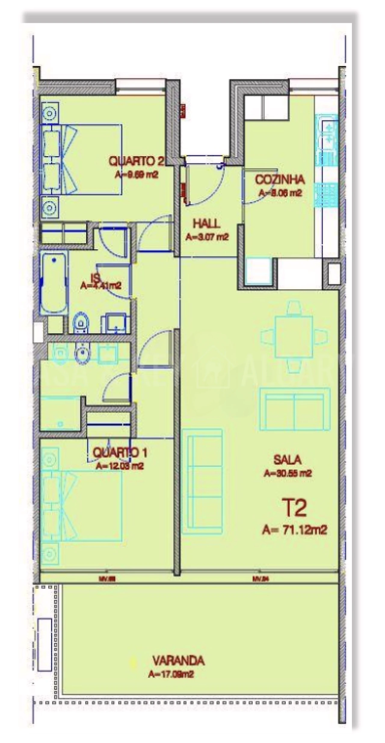 Apartamento T2 para Venda em Mexilhoeira Grande Foto 64