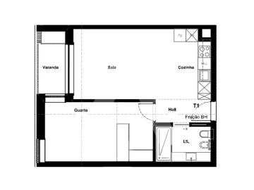 Apartamento T1 para Venda em Glória e Vera Cruz