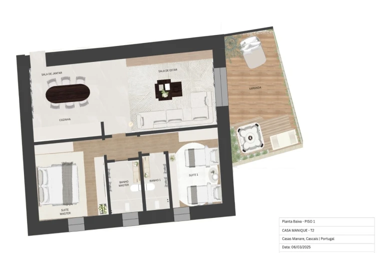 Apartamento T2 para Venda em Alcabideche Planta 1