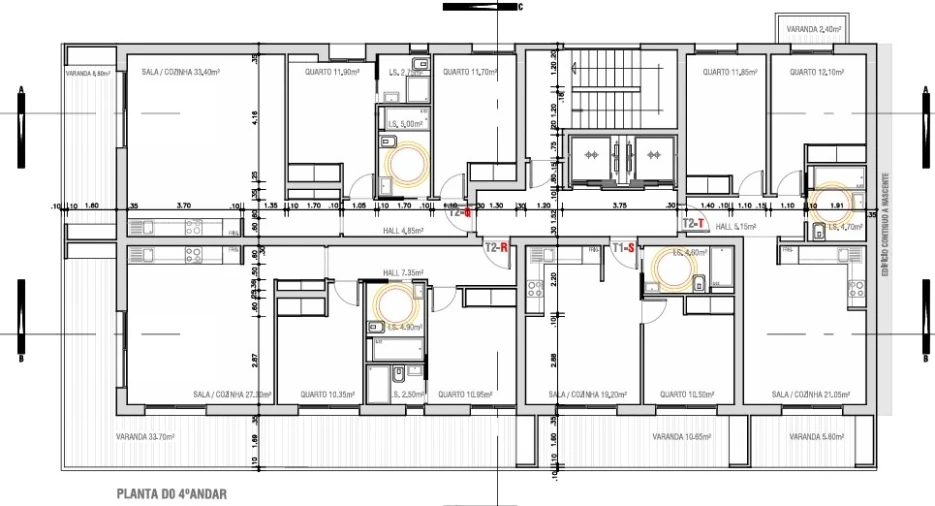 Apartamento T2 para Venda em Monte Gordo Planta 3