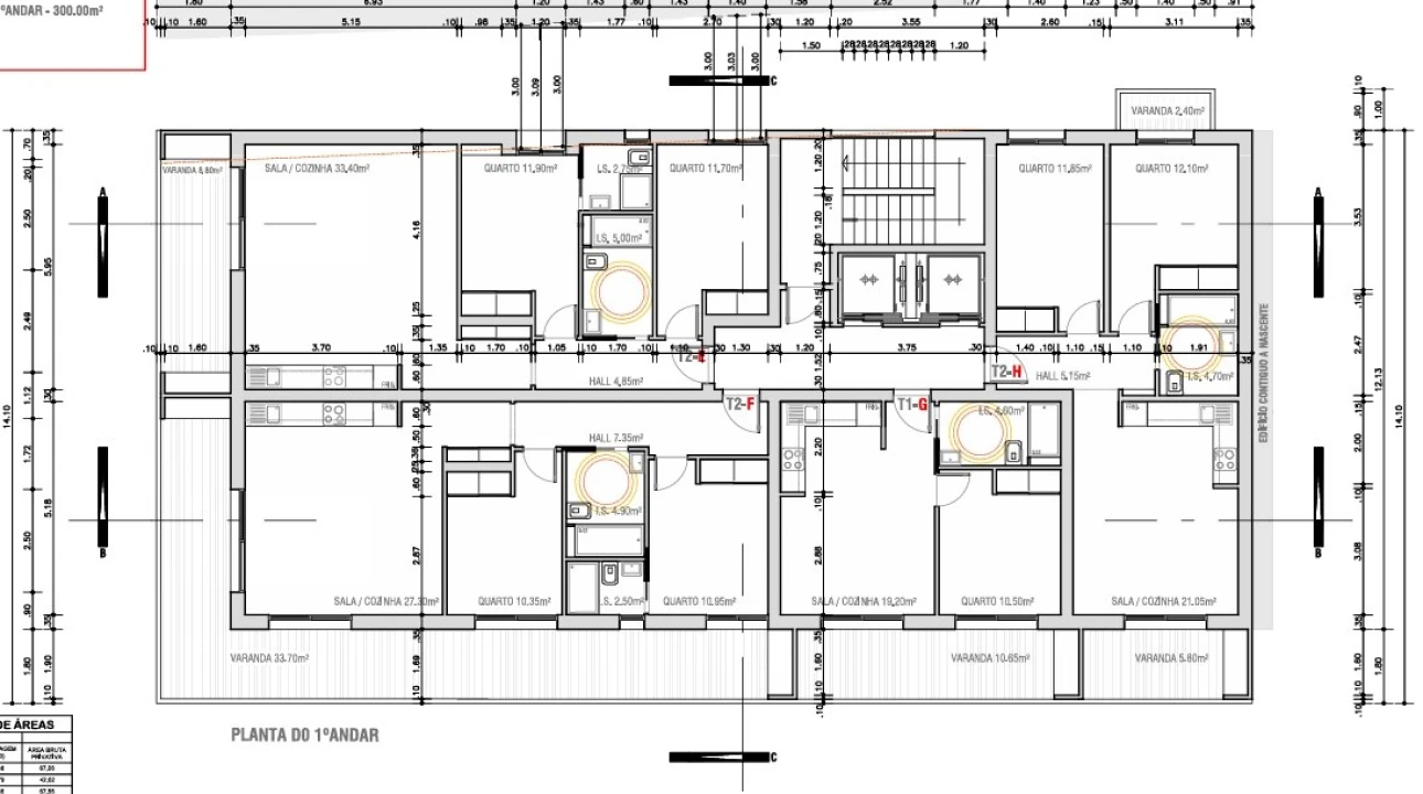 Apartamento T2 para Venda em Monte Gordo Planta 2