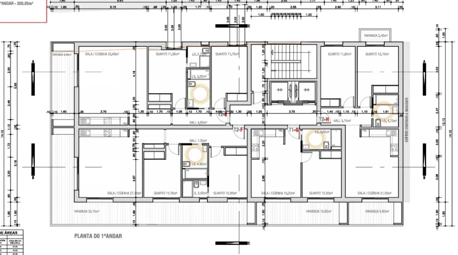Apartamento T2 para Venda em Monte Gordo Planta 2