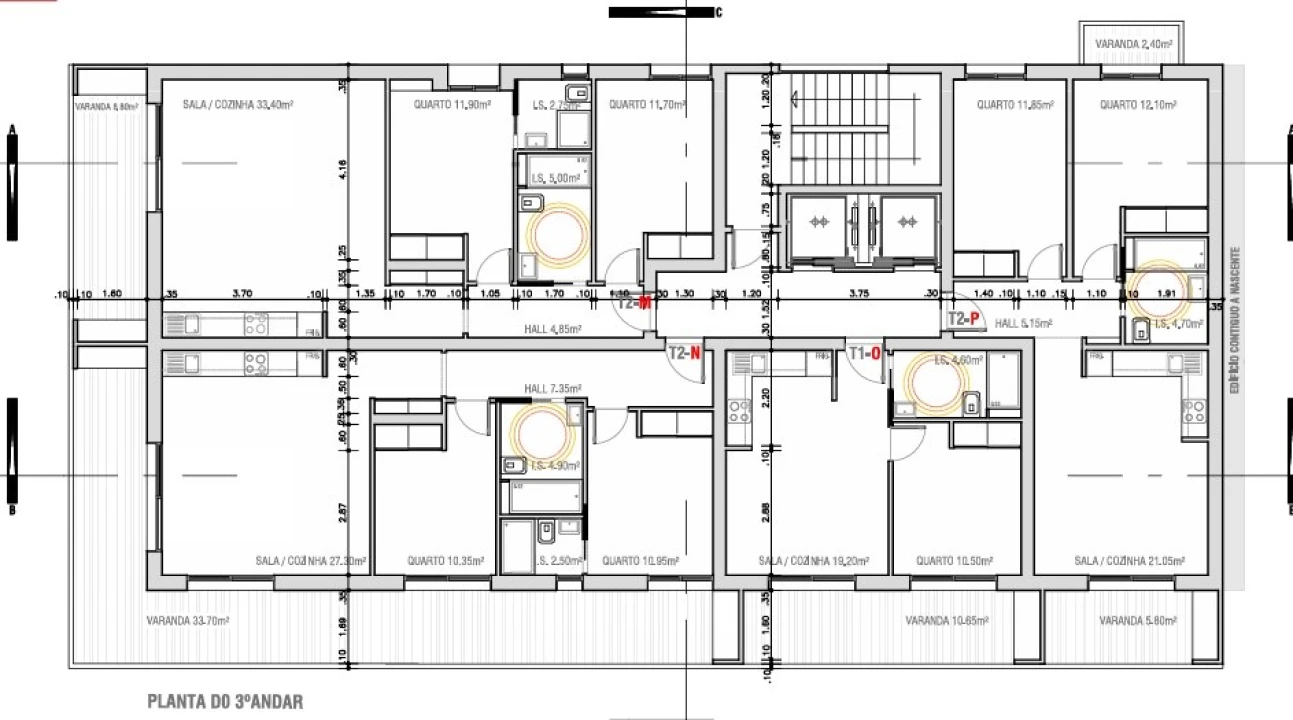 Apartamento T2 para Venda em Monte Gordo Planta 2
