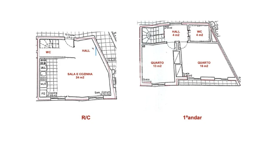 Apartamento T2 para Venda em Foz do Arelho Planta 1