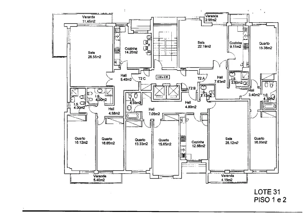 Apartamento T2 para Venda em Loule (São Clemente) Foto 15