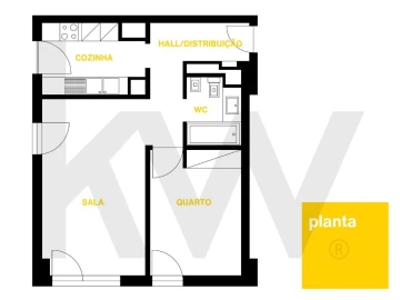 Apartamento T1 para Arrendamento em Parque das Nações