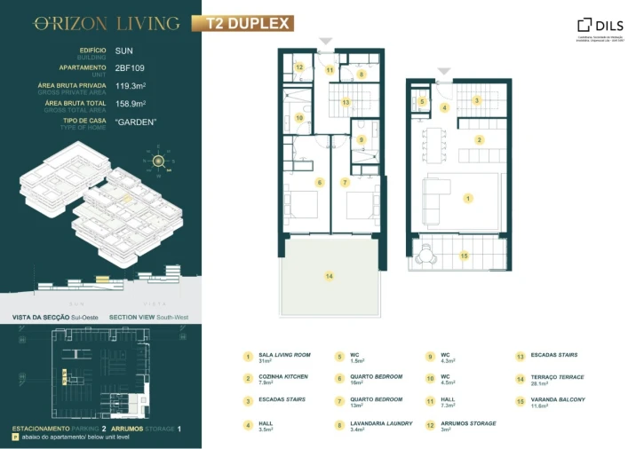 Apartamento T3 para Venda em Gondomar (São Cosme), Valbom e Jovim Planta 1