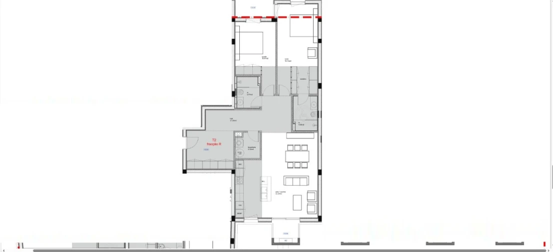 Apartamento T2 para Venda em São Bernardo Planta 1