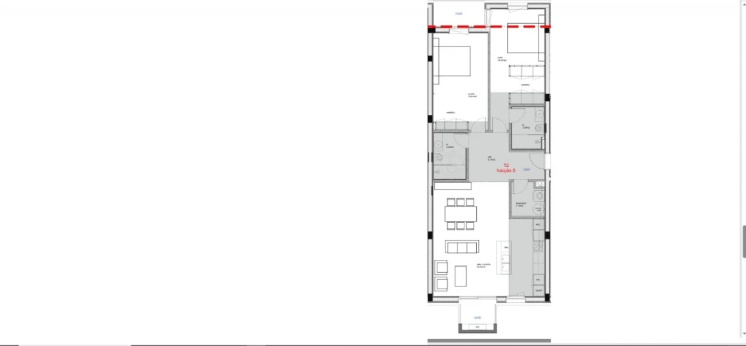Apartamento T2 para Venda em São Bernardo Planta 1