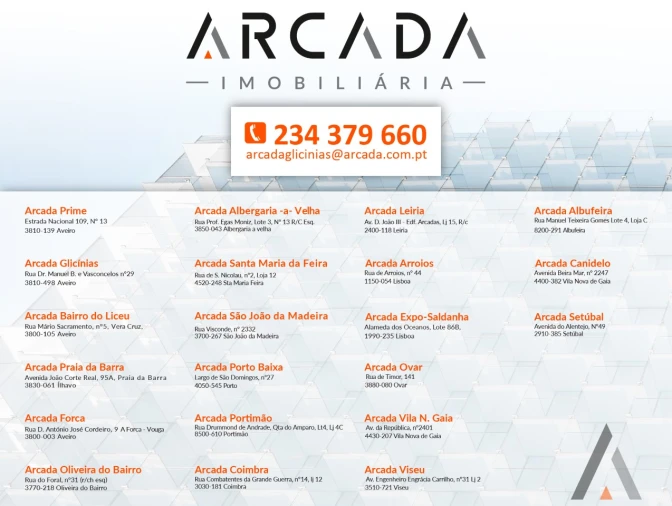 Escritório para Arrendamento em Glória e Vera Cruz Planta 1