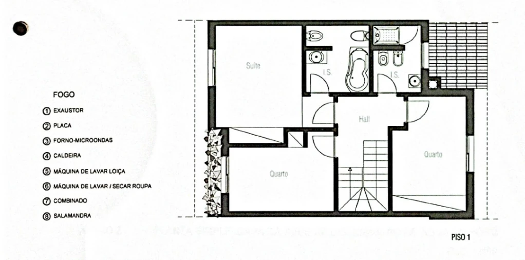 Moradia T3 para Arrendamento em Cascais e Estoril Planta 2