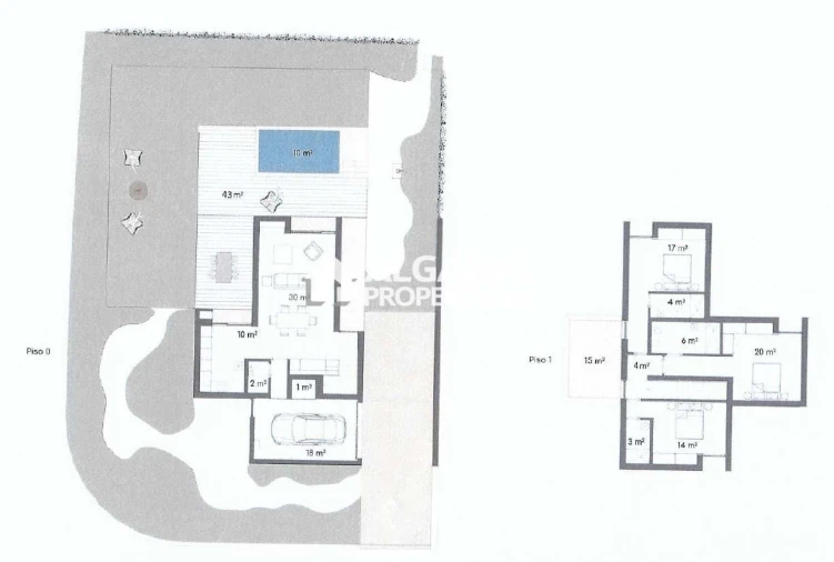 Moradia T3 para Venda em Quarteira Planta 1