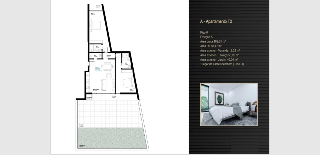 Apartamento T2 para Venda em Esgueira Planta 3