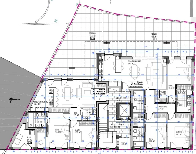 Apartamento T3 para Venda em Almada, Cova da Piedade, Pragal e Cacilhas Planta 1