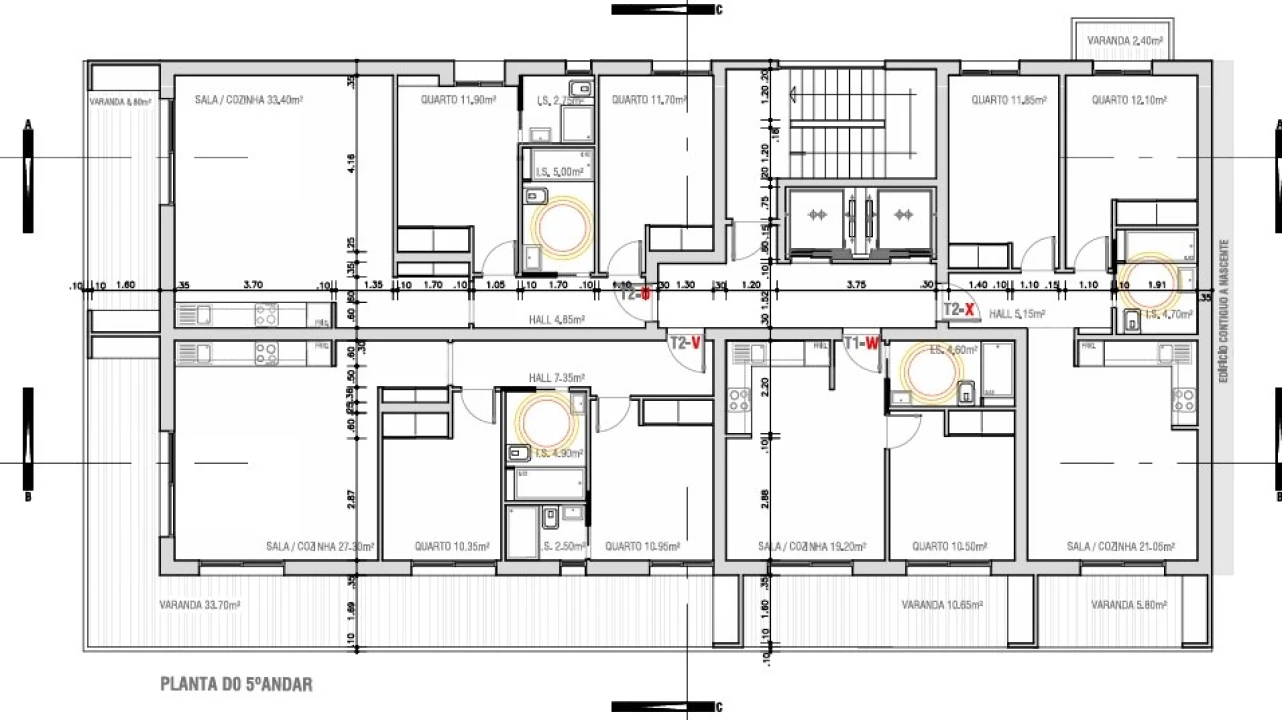 Apartamento T2 para Venda em Monte Gordo Planta 2