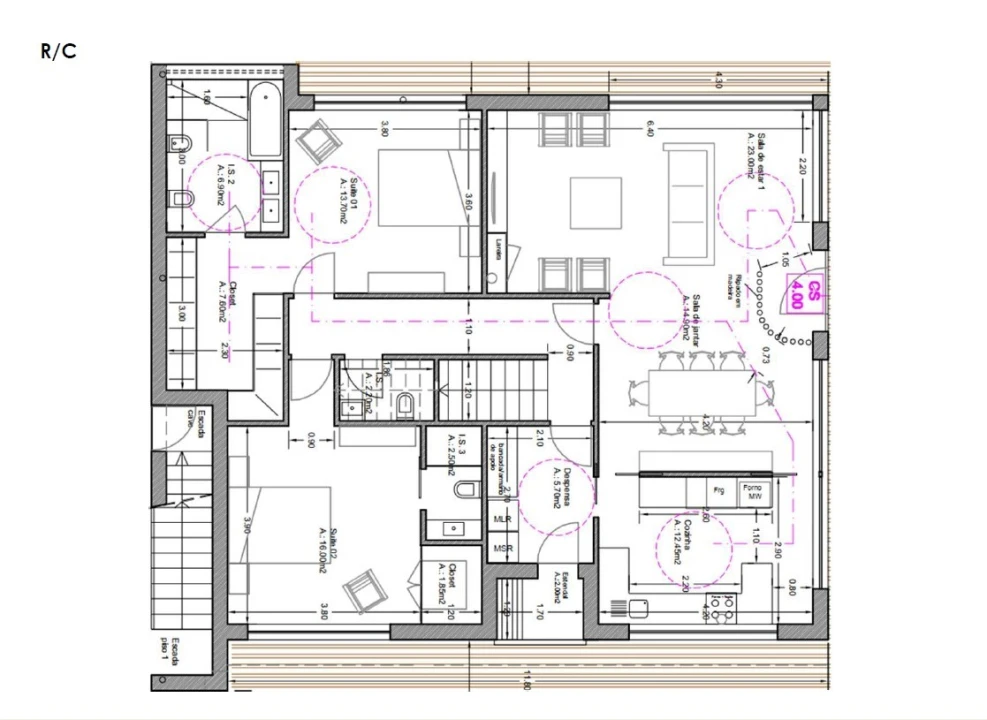 Moradia T4 para Venda em São Martinho do Porto Planta 3