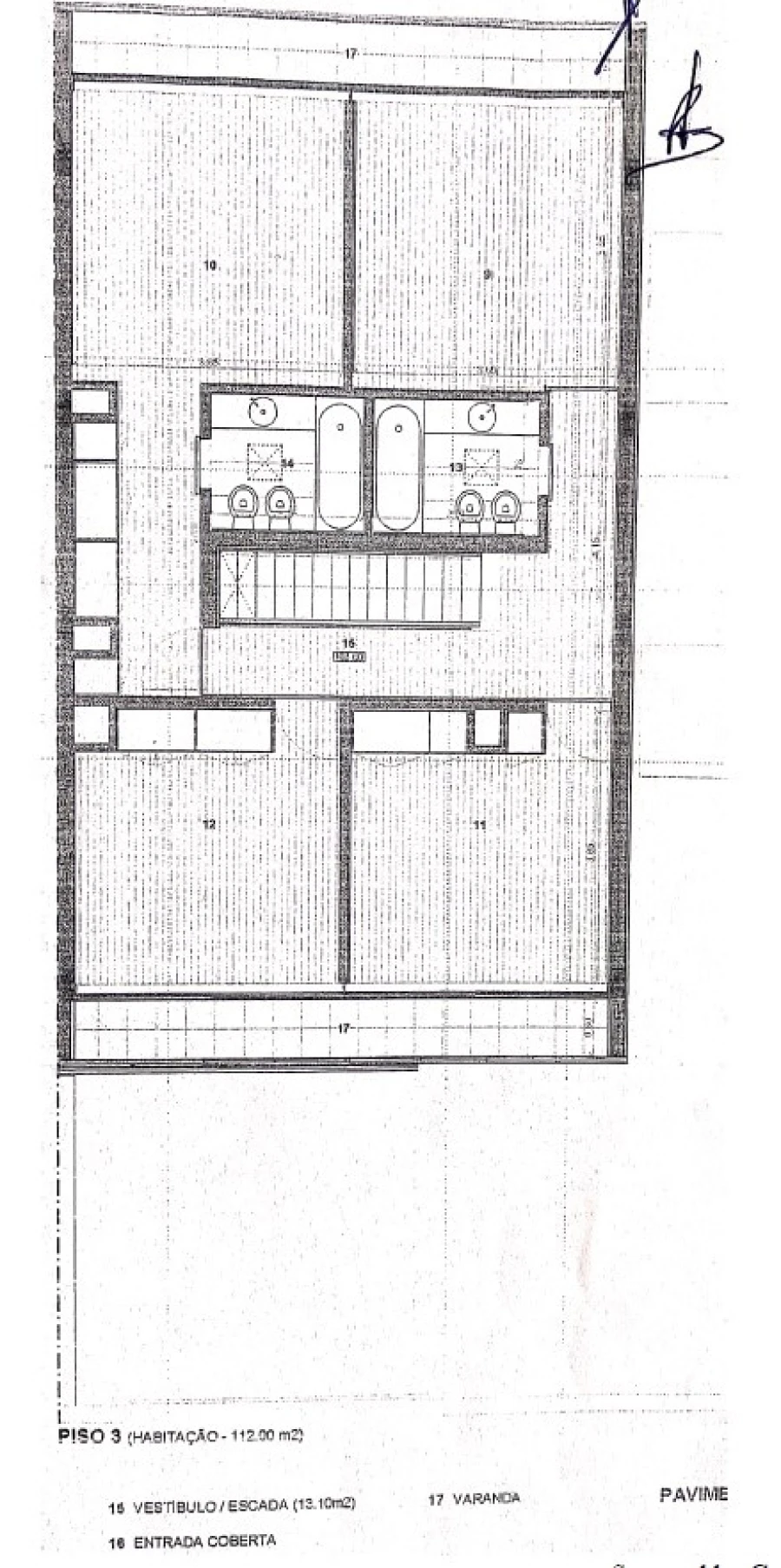Moradia T4 para Venda em Bico Planta 1