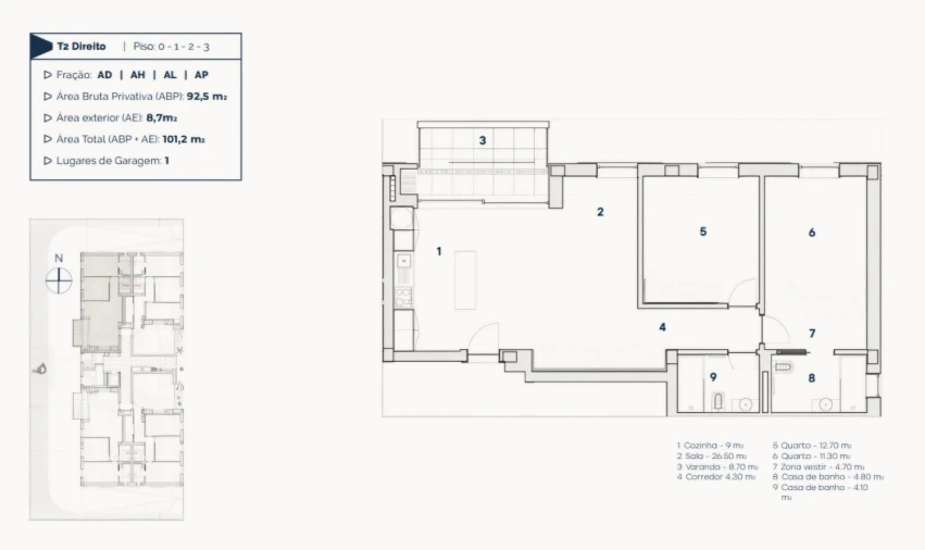 Apartamento T2 para Venda em Oliveira do Bairro Foto 16
