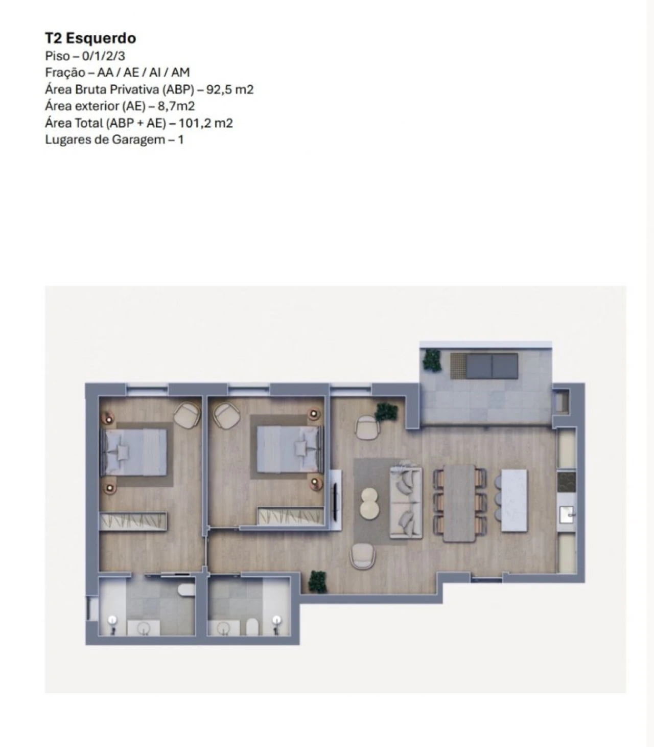 Apartamento T2 para Venda em Oliveira do Bairro Foto 16