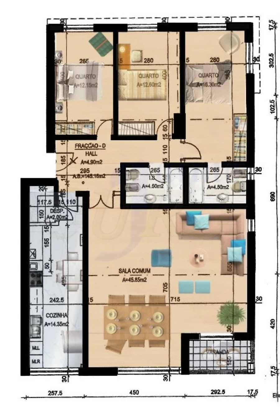 Apartamento T3 para Venda em Carnaxide e Queijas Foto 36