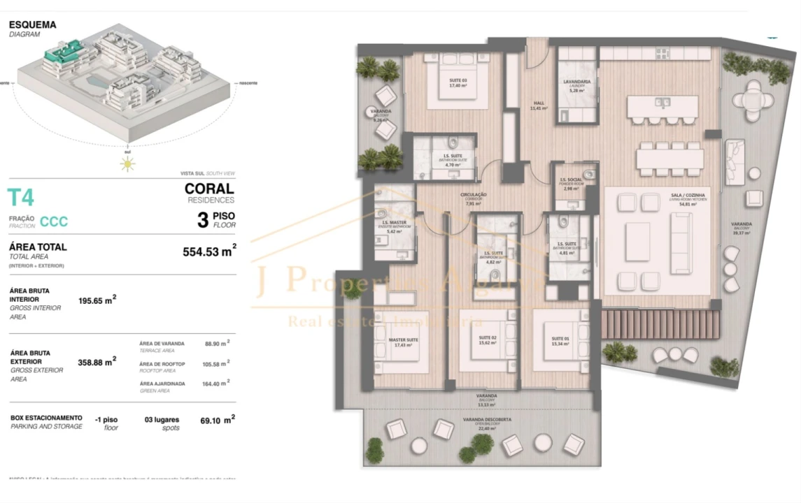 Apartamento T4 para Venda em Quarteira Foto 29