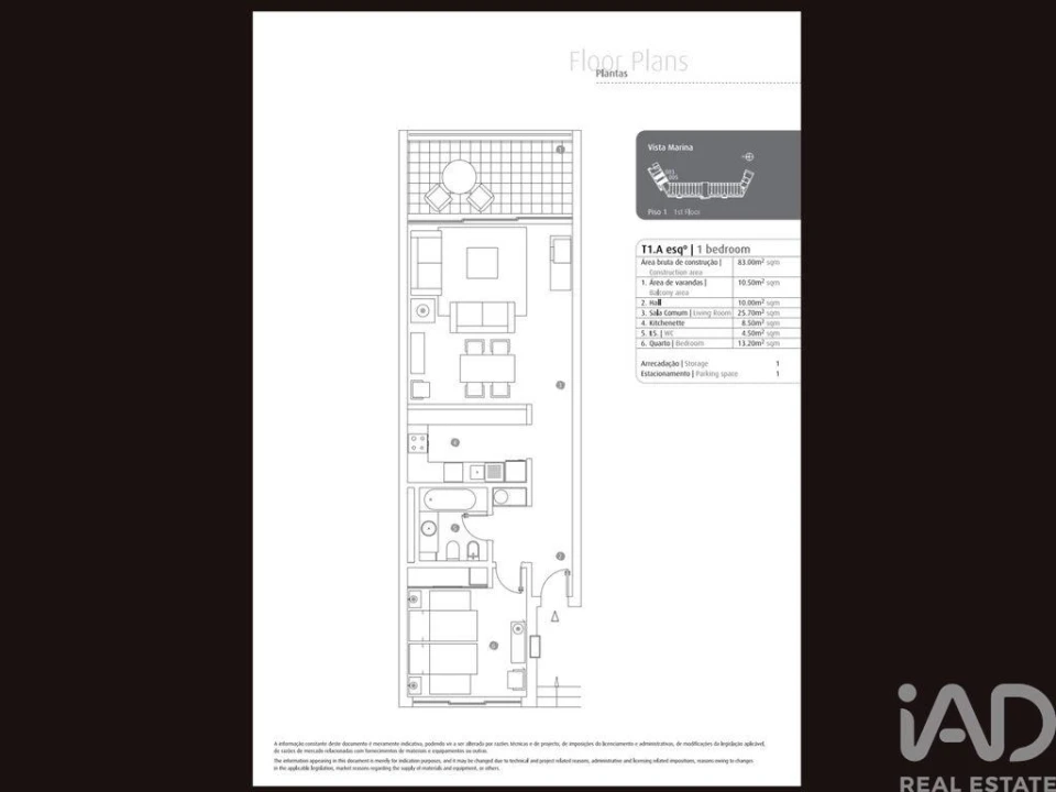 Apartamento T1 para Venda em Portimão Foto 40