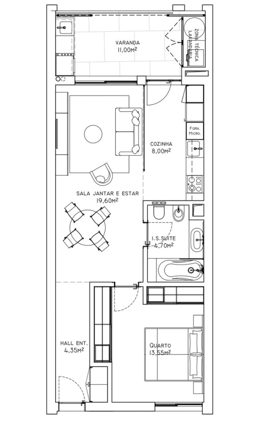 Apartamento T1 para Venda em São Martinho Foto 22