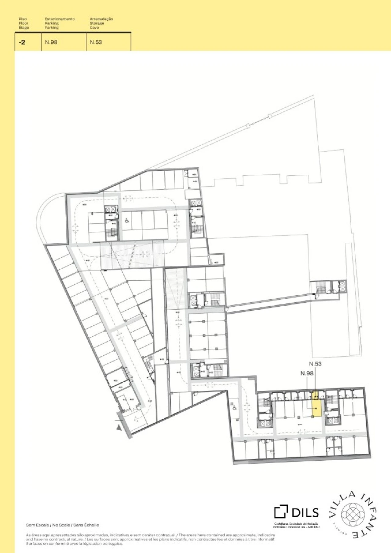 Apartamento T2 para Venda em Estrela Planta 2