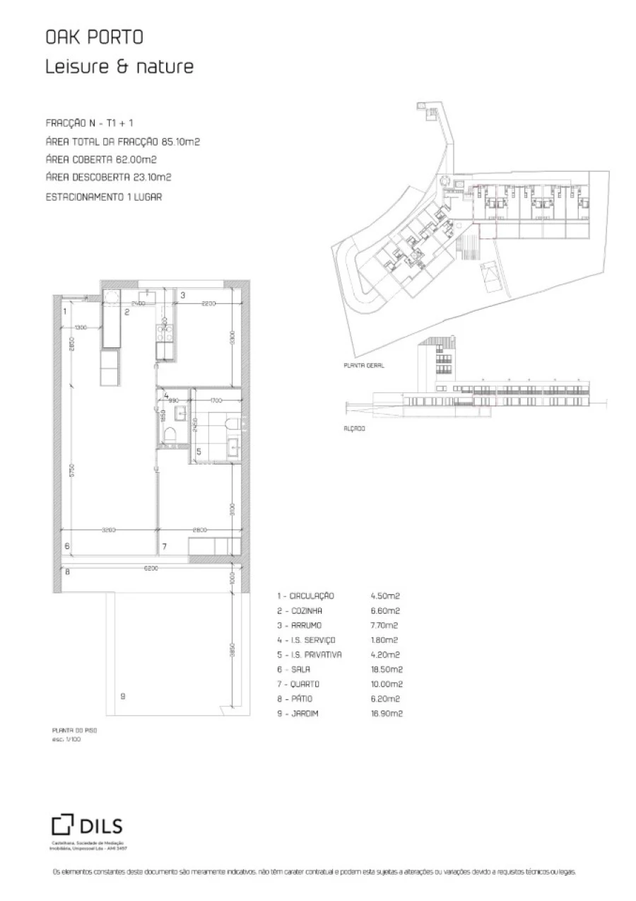 Apartamento T1 para Venda em Cedofeita, Santo Ildefonso, Sé, Miragaia, São Nicolau e Vitória Planta 1